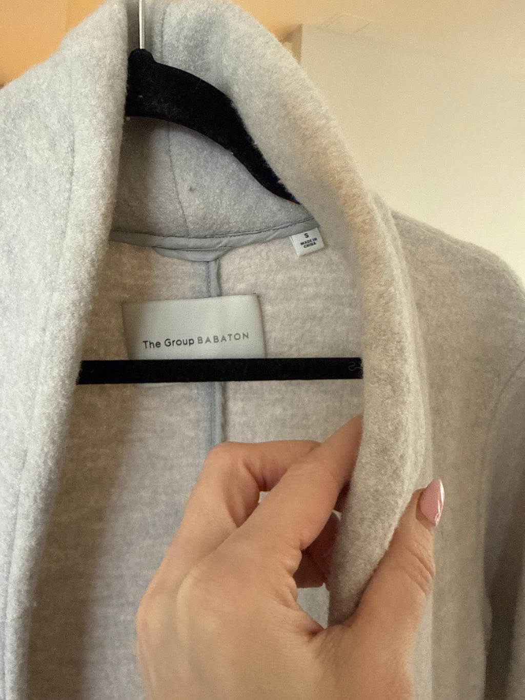 The Group Babaton merino wool coat