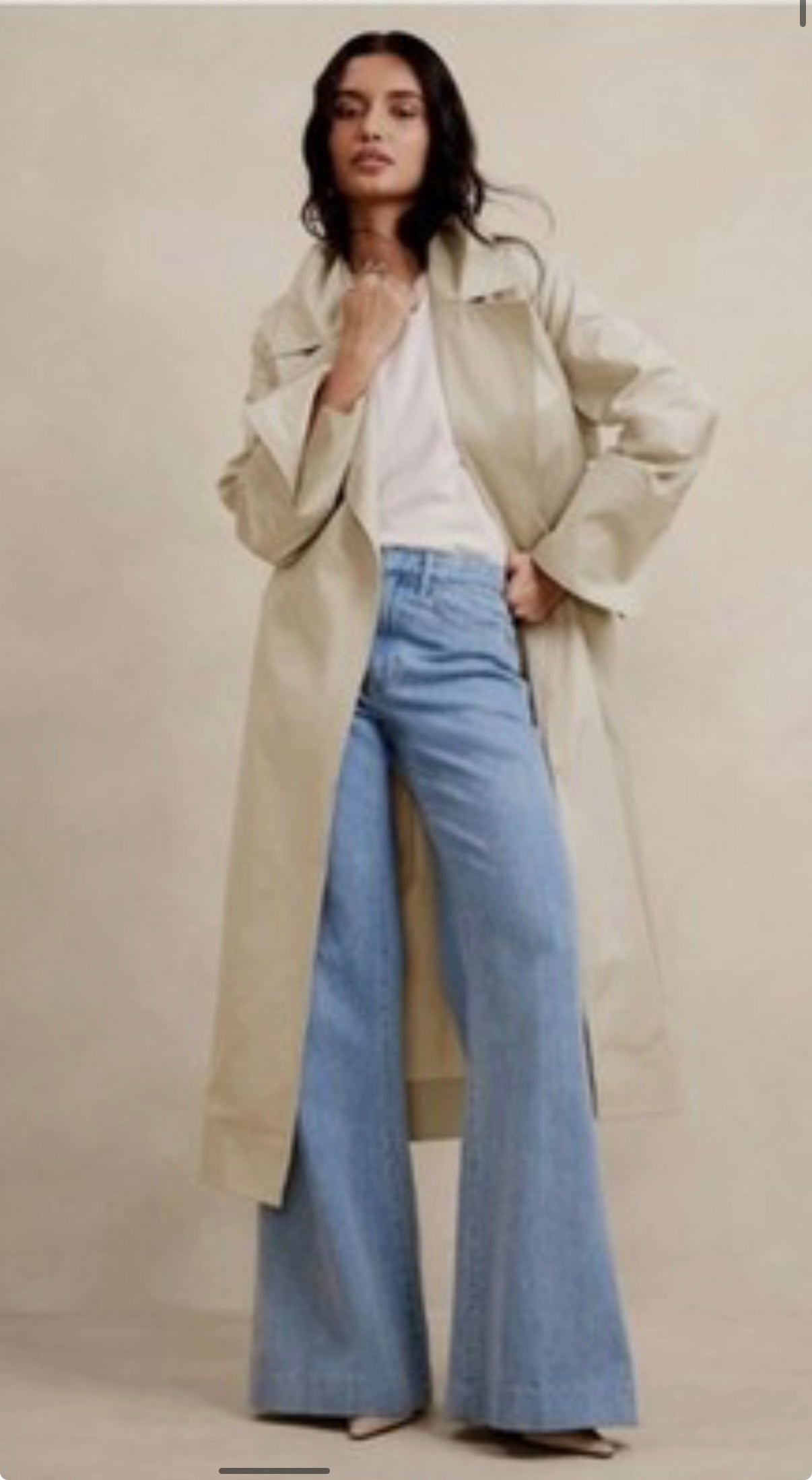 Banana Republic Cotton Trench Coat