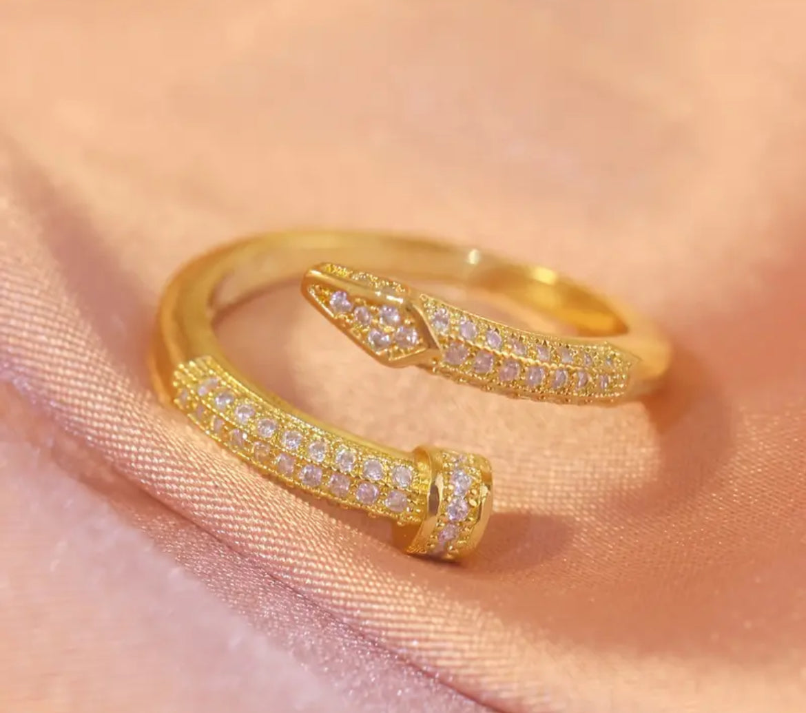 Luxe Diamond Nail Ring