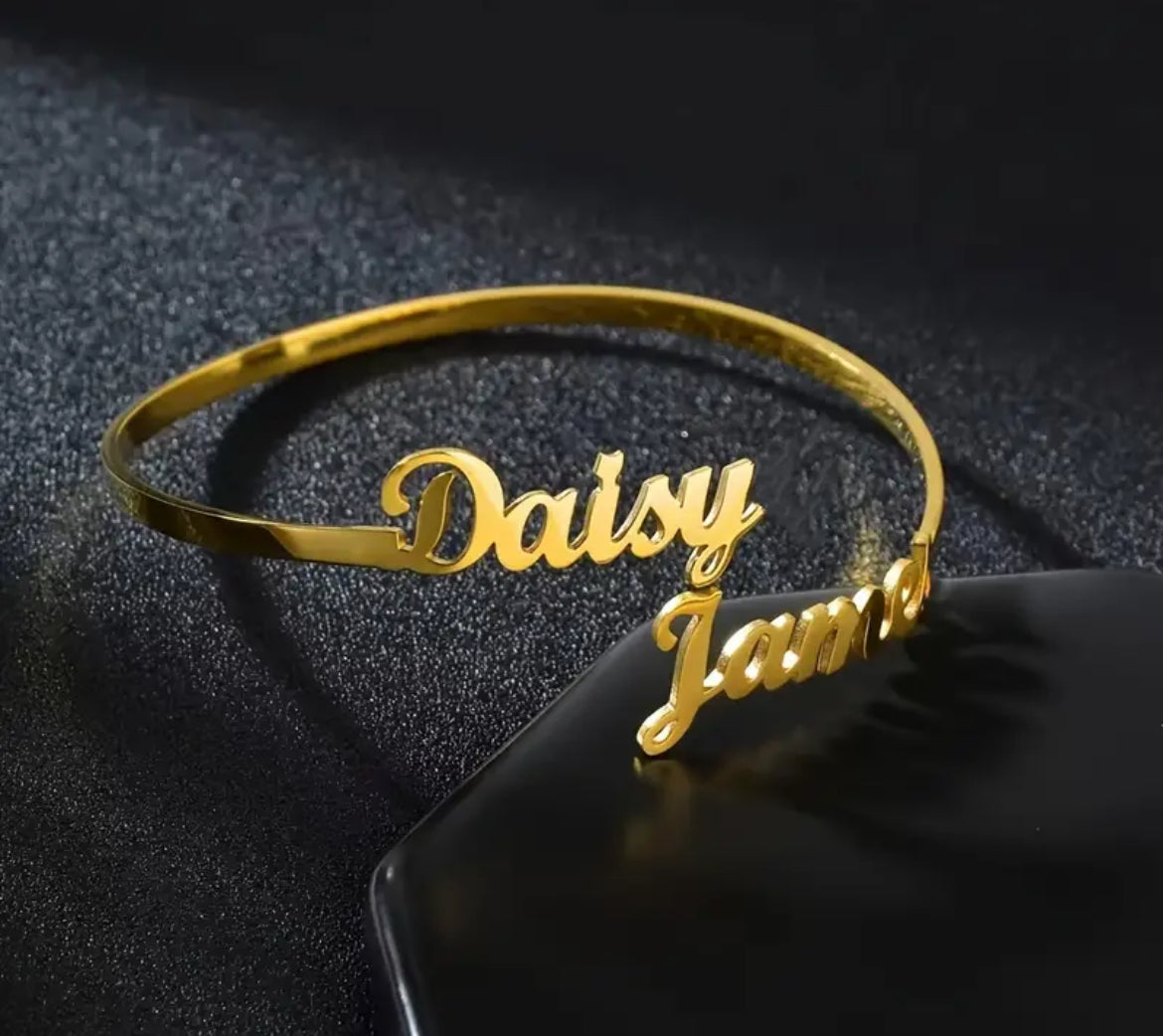 Monogram Cuff Bracelet