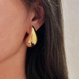 Gold Teardrop Earring