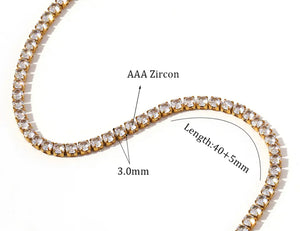 Diamond Tennis Necklace 5mm