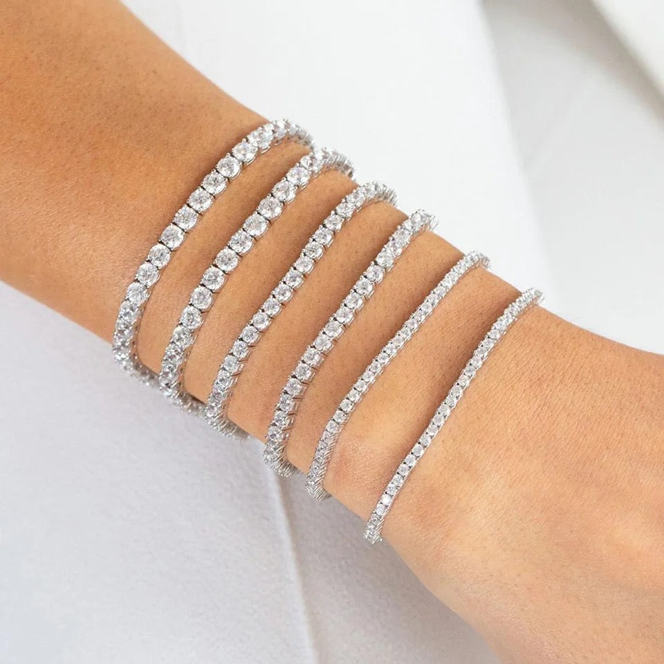 Diamond Tennis Bracelet (2MM, 3MM, 5MM)