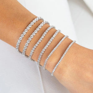 Diamond Tennis Bracelet (2MM, 3MM, 5MM)