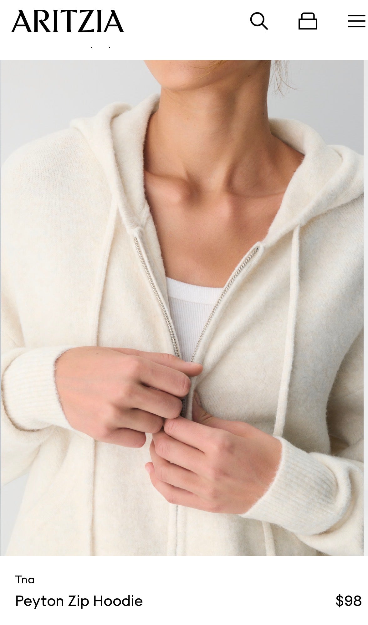 TNA Peyton Zip Hoodie