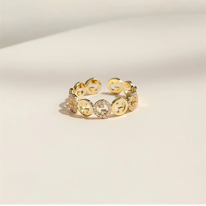 Luxe GG Adjustable Ring